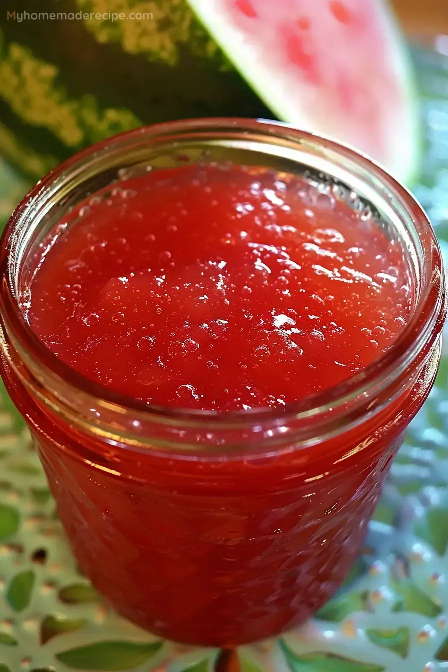 Sweet Watermelon Jam: Capture Summer's Flavor with Spice